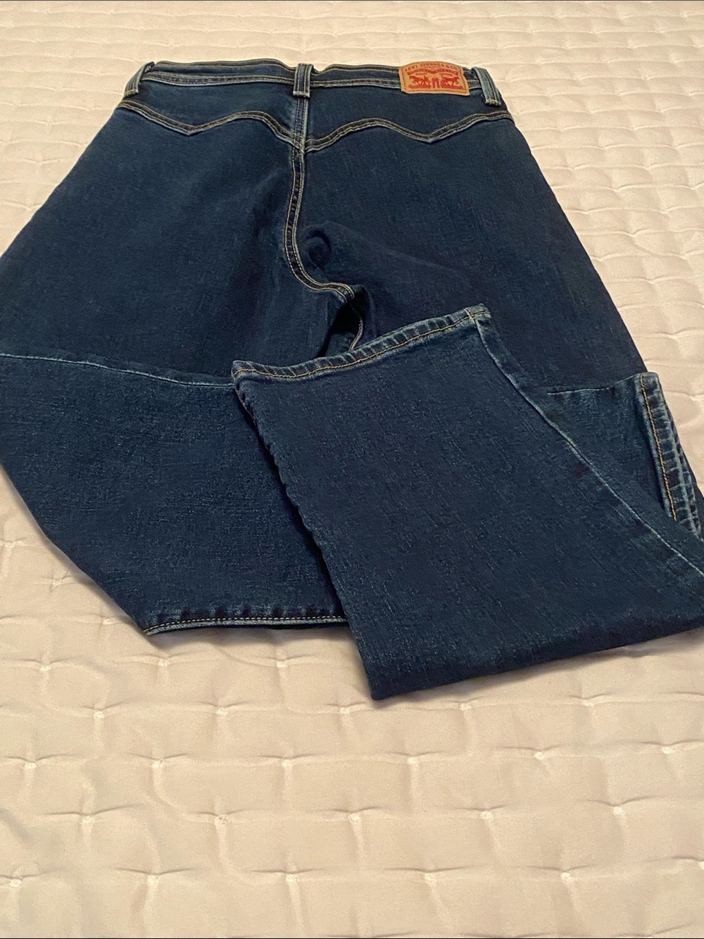 Ribcage straight Ankle dark denim jeans ladies size 28